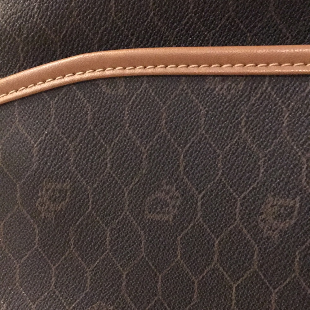 Vintage Christian Dior Honeycomb Monogram Leather Toiletry Clutch - Picture 3 of 9